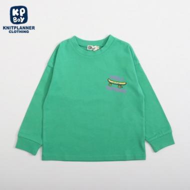 KPBOY 熊印花長袖T恤（100～160）