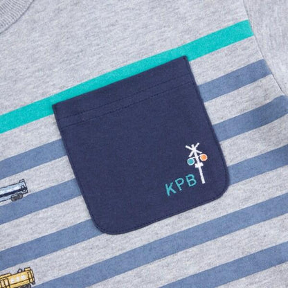 KPBOY 日本製/電車圖案長袖T恤（80～130）