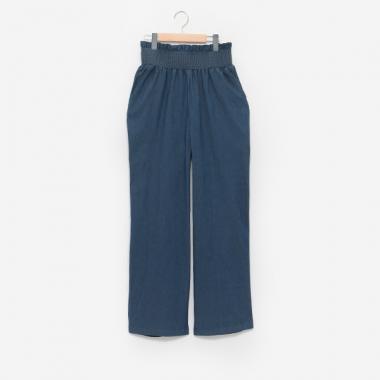 女士牛仔闊腿褲