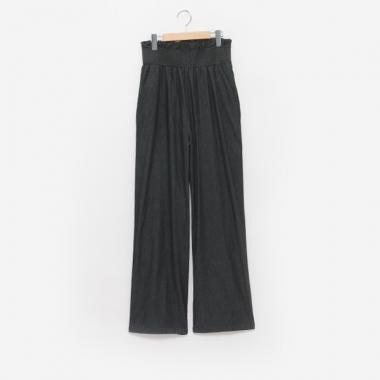 女士牛仔闊腿褲