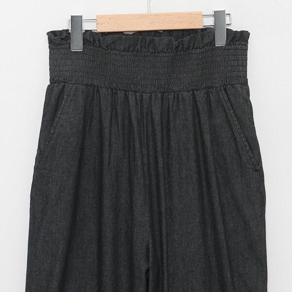 女士牛仔闊腿褲