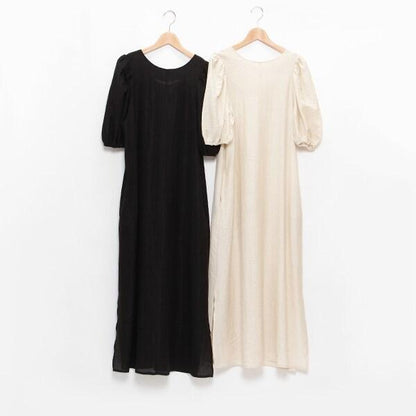 【LADIES】配腰帶連衣裙