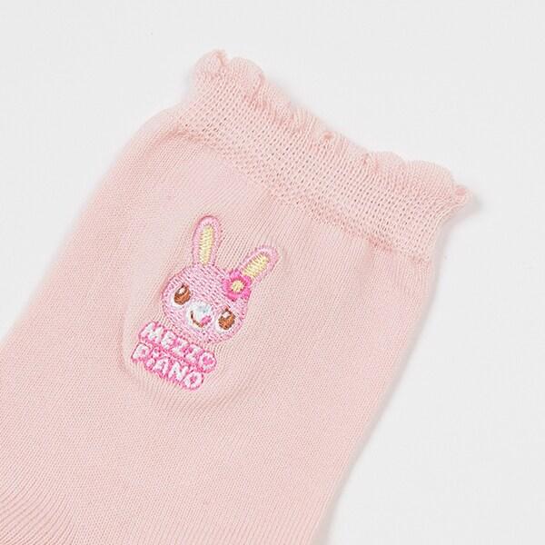 ミミポポ 亮點刺繡襪子【日本製造】