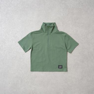 【吸水速幹】半拉鍊短袖衛衣