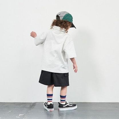 【吸水速幹】半拉鍊短袖衛衣