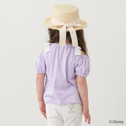 【《迪士尼》】2way肩部蝴蝶結T恤
