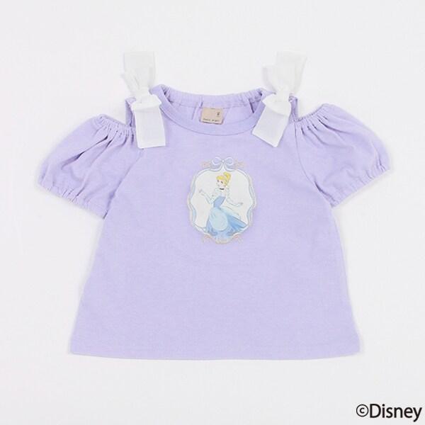 【《迪士尼》】2way肩部蝴蝶結T恤