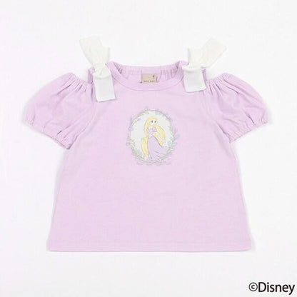 【《迪士尼》】2way肩部蝴蝶結T恤
