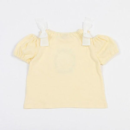 【《迪士尼》】2way肩部蝴蝶結T恤