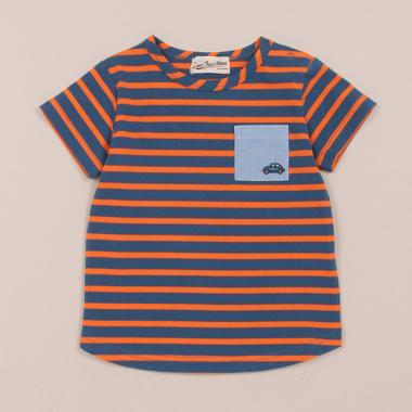 彩色條紋短袖T恤