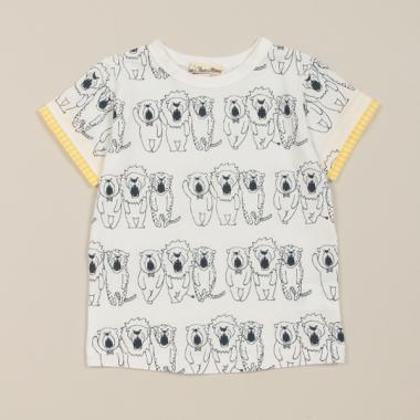 三隻動物全印花短袖T恤