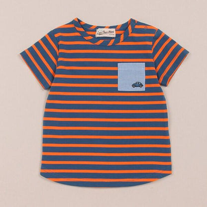 彩色條紋短袖T恤
