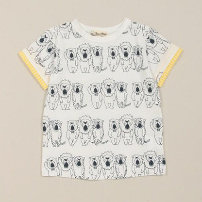 三隻動物全印花短袖T恤