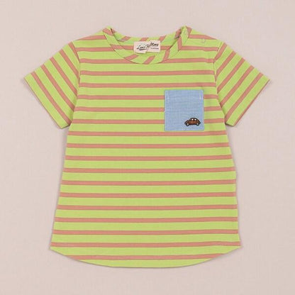 彩色條紋短袖T恤