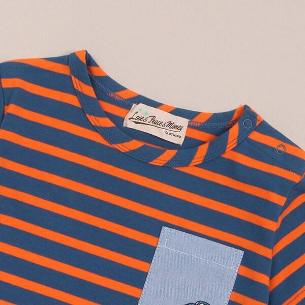 彩色條紋短袖T恤