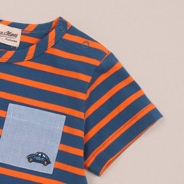 彩色條紋短袖T恤