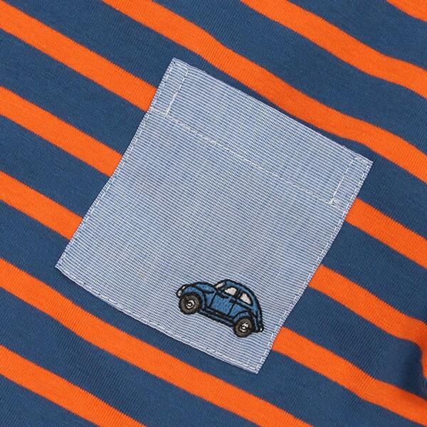 彩色條紋短袖T恤