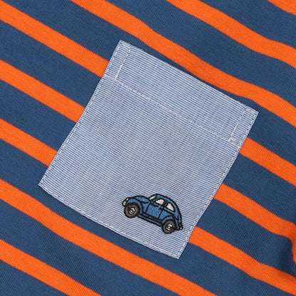 彩色條紋短袖T恤