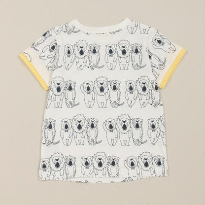 三隻動物全印花短袖T恤