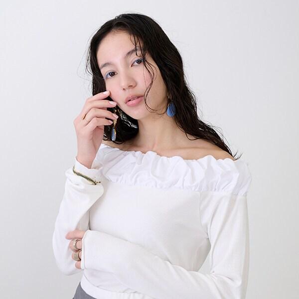 【LADIES】泡泡領長袖T恤