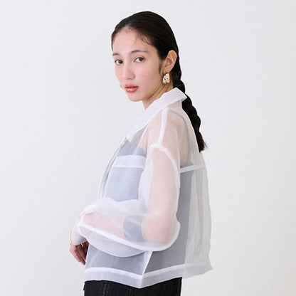 女士透視襯衫夾克
