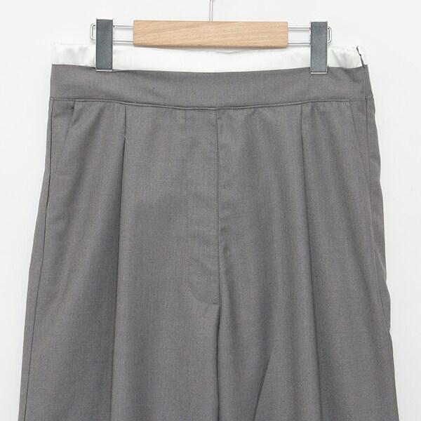 【LADIES】雙層腰設計長褲