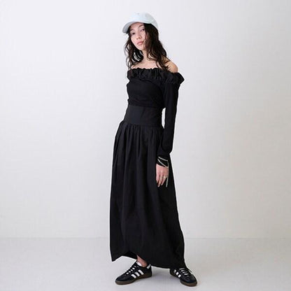 【LADIES】泡泡領長袖T恤