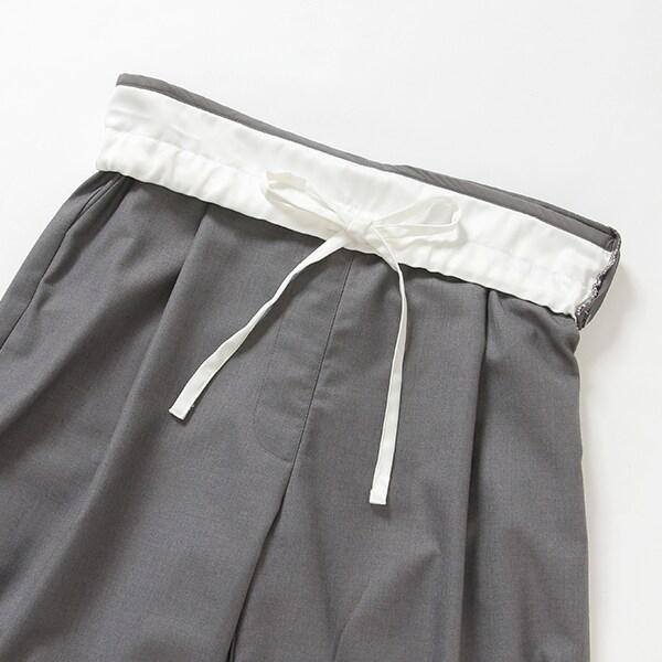 【LADIES】雙層腰設計長褲