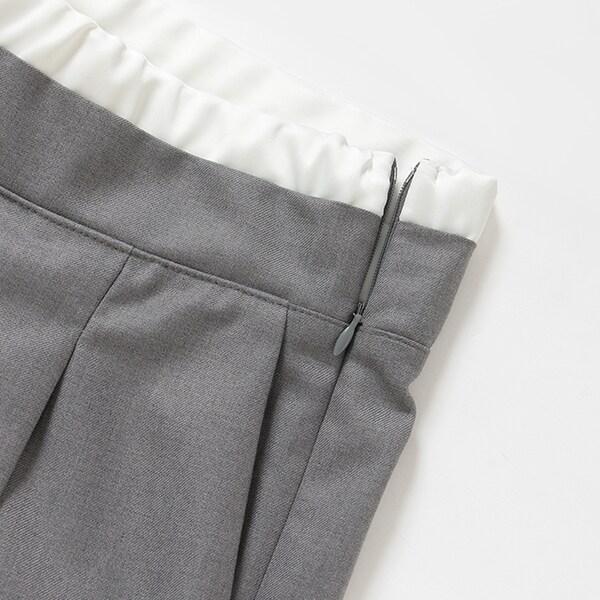 【LADIES】雙層腰設計長褲