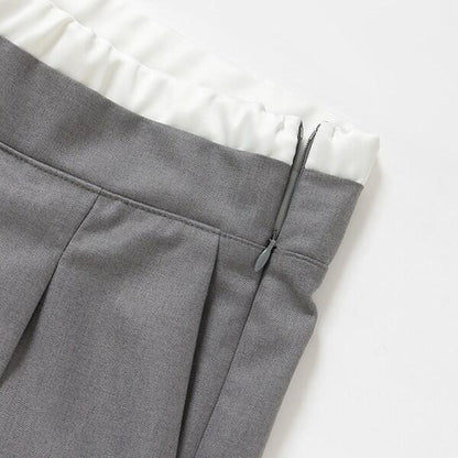 【LADIES】雙層腰設計長褲