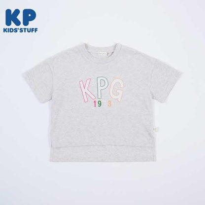 徽標貼布短袖T恤（140～160）