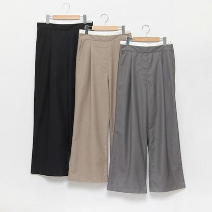 【LADIES】雙層腰設計長褲