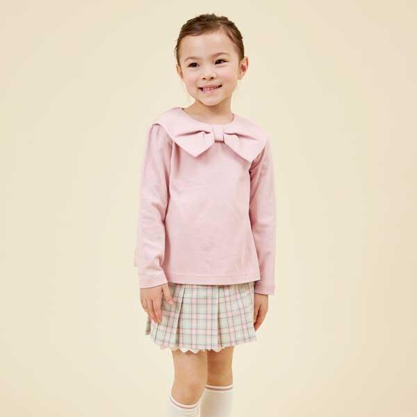 【TioTio抗病毒加工】蝴蝶結領T恤（110～130）