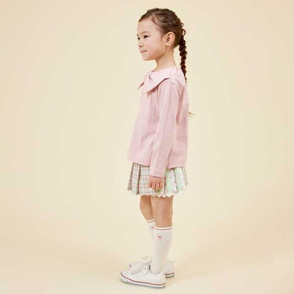 【TioTio抗病毒加工】蝴蝶結領T恤（110～130）