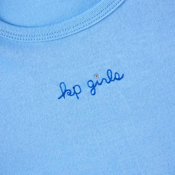 肩部波點網紗長袖T恤（120～130）