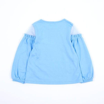 肩部波點網紗長袖T恤（120～130）