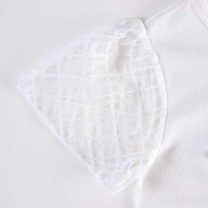 鈴蘭刺繡與珍珠標誌短袖T恤（110～130）