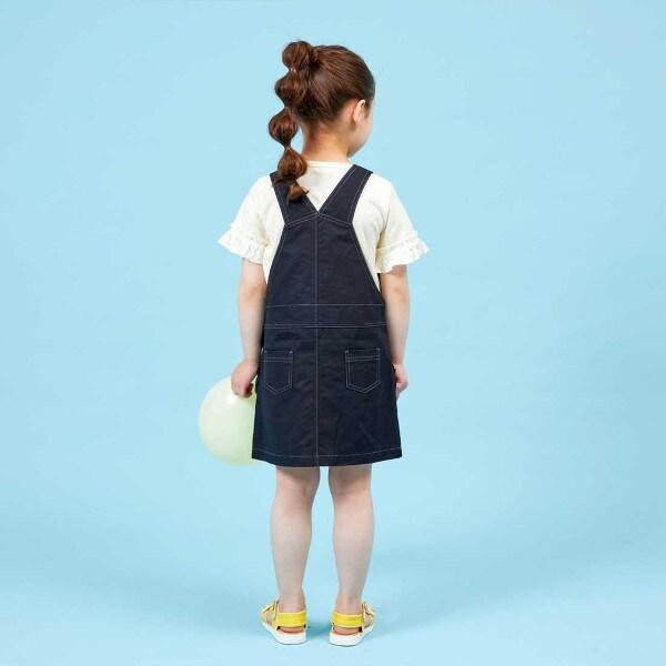 斜紋布/牛仔布揹帶裙（110～130）