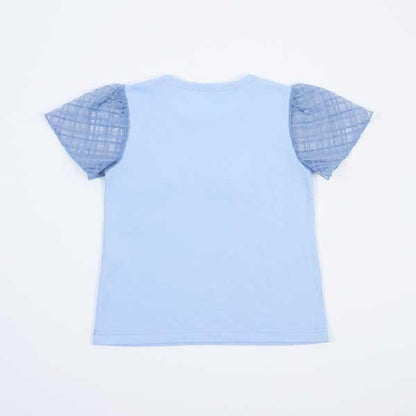 鈴蘭刺繡與珍珠標誌短袖T恤（110～130）