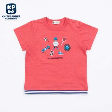 大猩猩刺繡短袖T恤（80～90）