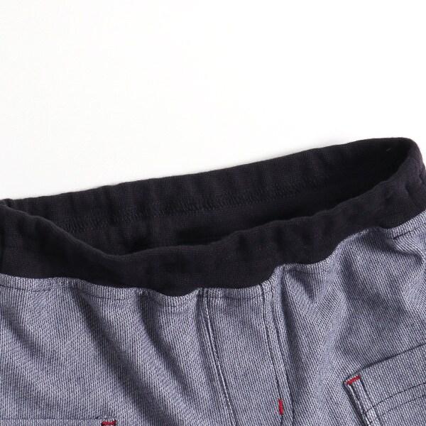 電車刺繡條紋七分褲（80～90）