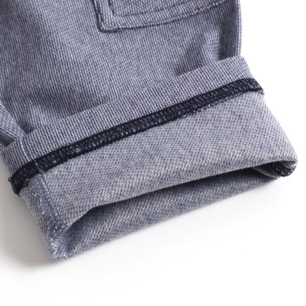 電車刺繡條紋七分褲（80～90）