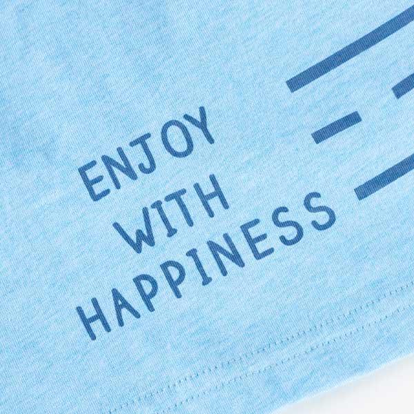 帶車車口袋彩色混紡短袖T恤（80～90）