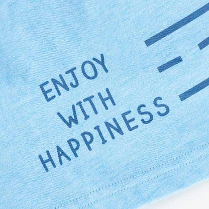 帶車車口袋彩色混紡短袖T恤（80～90）