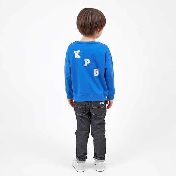 印花標誌衛衣風長袖T恤（100～130）