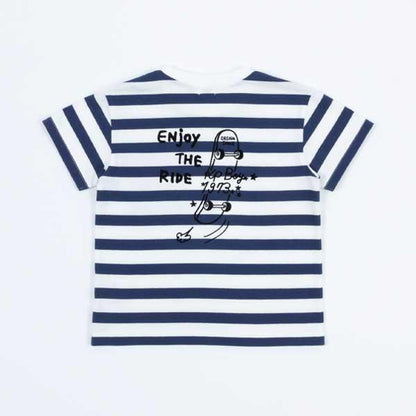 條紋短袖T恤（100～130）