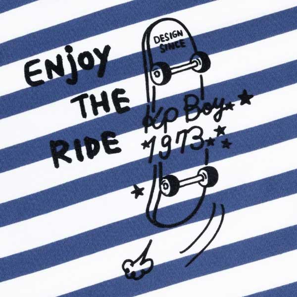 條紋短袖T恤（100～130）