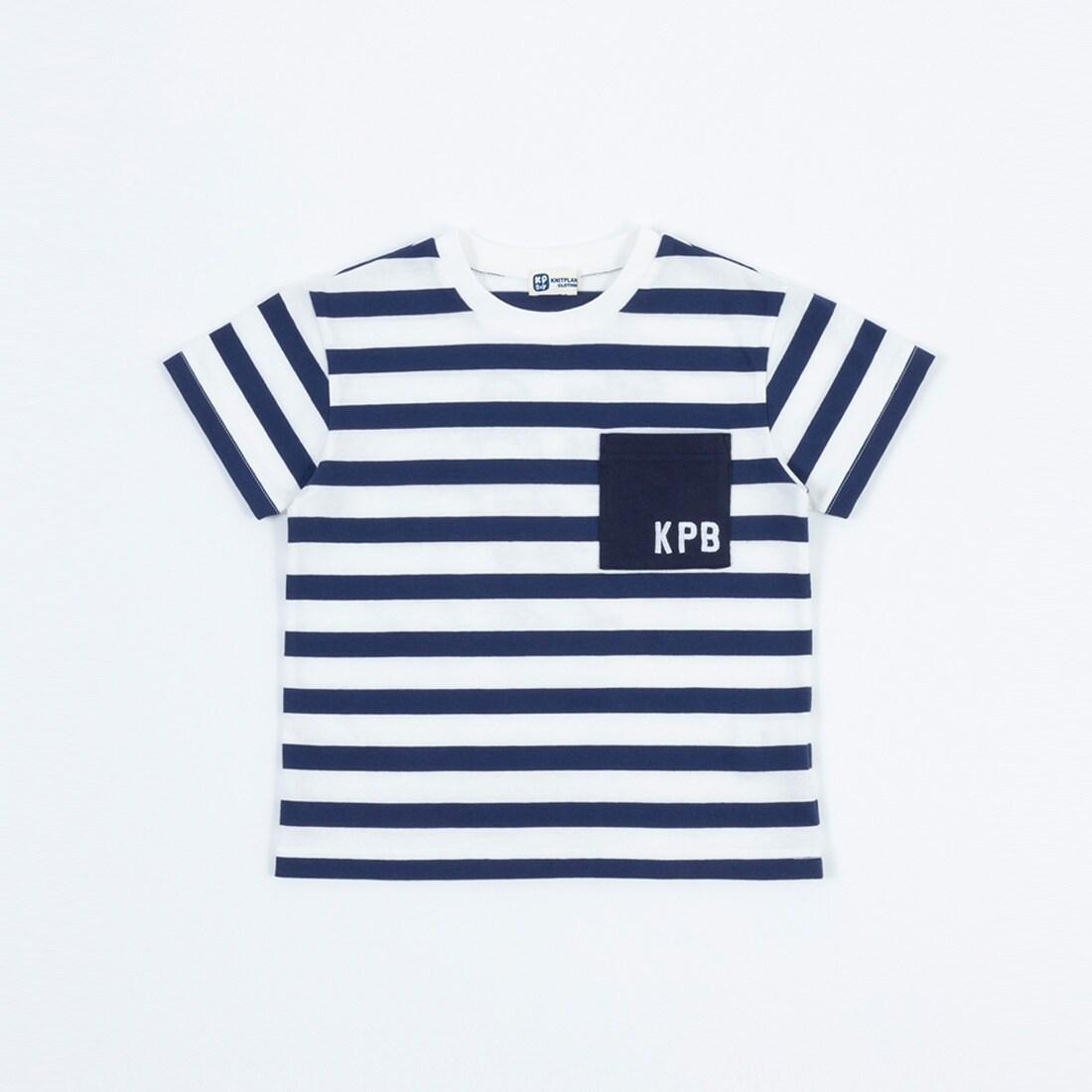 條紋短袖T恤（100～130）