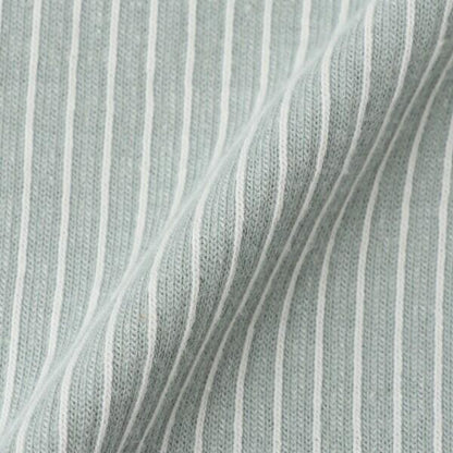 單點刺繡條紋六分褲