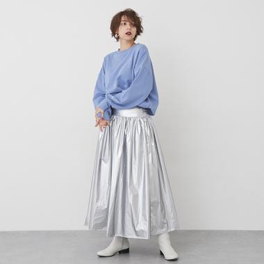 【LADIES】亮面長裙